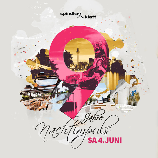 Party Flyer: 9 Jahre Nachtimpuls "Die Geburtstagsparty!" im Spindler & Klatt, Berlin am 04.06.2016 in Berlin
